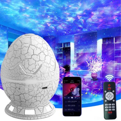 Çatlak Dinozor Yumurtası Tasarımlı Projektörlü Gece Lambası Bluetooth Özellikli Çatlak Dinozor Yumurtası Tasarımlı Projektörlü Gece Lambası Bluetooth Özellikli