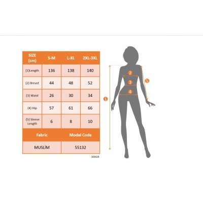 Kadın Kısa Kollu Kruvaze Yakalı Beli Lastikli Müslim Elbise Kadın Kısa Kollu Kruvaze Yakalı Beli Lastikli Müslim Elbise