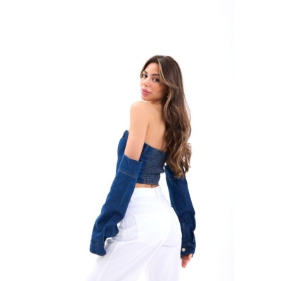 7357 KOT CROP-MAVİ 7357 KOT CROP-MAVİ