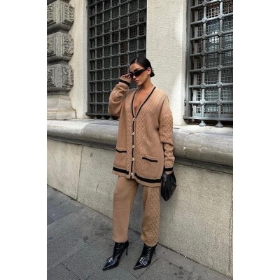 Lunadel Triko Hırka Pantolon Takım 9974 Lunadel Triko Hırka Pantolon Takım 9974