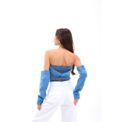 7358 KOT BLUZ-MAVİ 7358 KOT BLUZ-MAVİ