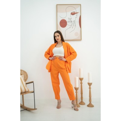 Oranj Ceket Ve Pantolon Takım Oranj Ceket Ve Pantolon Takım