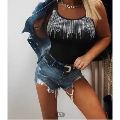 Kadın Kaşkorse Kumaş Taş Aksesuarlı Bluz Kadın Kaşkorse Kumaş Taş Aksesuarlı Bluz