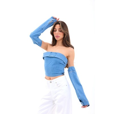 7358 KOT BLUZ-MAVİ 7358 KOT BLUZ-MAVİ