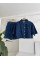 Taş Detaylı Gömlek Şort Denim Takım 10175 Taş Detaylı Gömlek Şort Denim Takım 10175