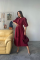 TENCEL KARPUZ KOL ELBİSE - Bordo TENCEL KARPUZ KOL ELBİSE - Bordo