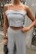 Crop Plazzo Pantolon Takım 10155-08 Crop Plazzo Pantolon Takım 10155-08