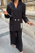 TASARIM ETİKET DETAYLI CEKET - PANTOLON TAKIM - Siyah TASARIM ETİKET DETAYLI CEKET - PANTOLON TAKIM - Siyah