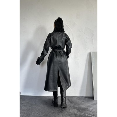 Siyah Reglan Kol Trençkot Siyah Reglan Kol Trençkot