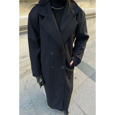 KAŞE KABAN MAXİ - Siyah KAŞE KABAN MAXİ - Siyah
