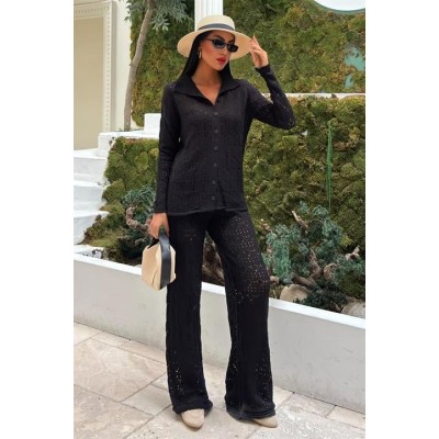 Odette Ajurlu Triko Pantolon Takım 9934 Odette Ajurlu Triko Pantolon Takım 9934