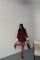 ÇİZGİLİ CEKET TEK DÜĞME EKRU MANŞET - Bordo ÇİZGİLİ CEKET TEK DÜĞME EKRU MANŞET - Bordo