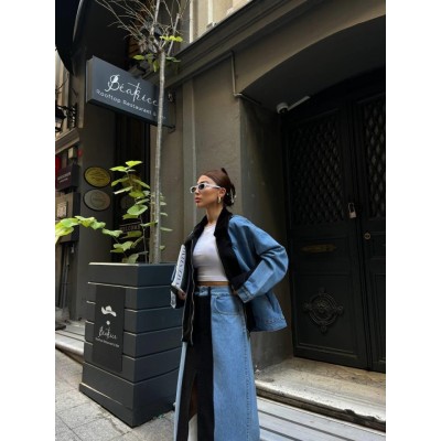 CHANEL GARNİLİ KOT MONT - Siyah CHANEL GARNİLİ KOT MONT - Siyah