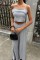 Crop Plazzo Pantolon Takım 10155-08 Crop Plazzo Pantolon Takım 10155-08