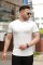 Erkek Bisiklet Yaka çizgi Desenli Ribanalı Kısa Kollu Tshirt