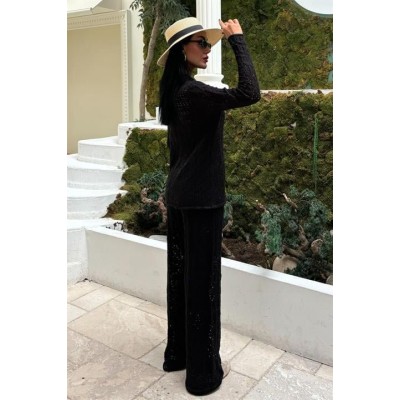 Odette Ajurlu Triko Pantolon Takım 9934 Odette Ajurlu Triko Pantolon Takım 9934