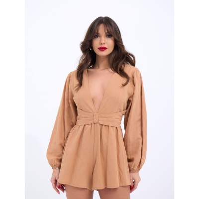 6528 TULUM ELBİSE-CAMEL 6528 TULUM ELBİSE-CAMEL