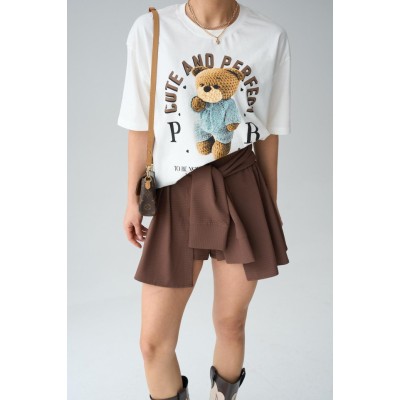 Teddy Bear T-Shirt - Krem Teddy Bear T-Shirt - Krem