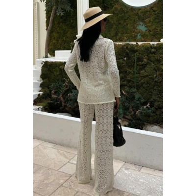 Odette Ajurlu Triko Pantolon Takım 9934 Odette Ajurlu Triko Pantolon Takım 9934