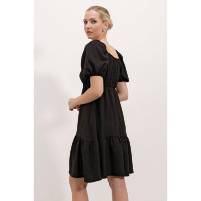 2351 Kloş Poplin Elbise - A.Siyah 2351 Kloş Poplin Elbise - A.Siyah
