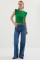 0430 Örme Bluz - Yeşil 0430 Örme Bluz - Yeşil