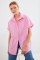 20120 Oversize Kısa Kollu Gömlek - Pembe 20120 Oversize Kısa Kollu Gömlek - Pembe