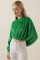 55392 Kadife Crop Bluz - Yeşil 55392 Kadife Crop Bluz - Yeşil