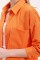 20153 Tek Cepli Oversize Keten Gömlek - Oranje 20153 Tek Cepli Oversize Keten Gömlek - Oranje