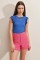 0430 Örme Bluz - Saks 0430 Örme Bluz - Saks