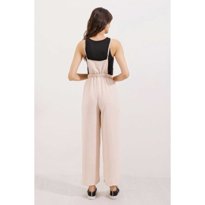 7023 Askılı Bahçıvan Tulum - Bej 7023 Askılı Bahçıvan Tulum - Bej