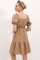 2351 Kloş Poplin Elbise - Camel 2351 Kloş Poplin Elbise - Camel