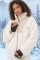 5194 Peluş Mont Ceket - Krem 5194 Peluş Mont Ceket - Krem