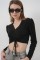 936 Sandy Crop Bluz - Siyah 936 Sandy Crop Bluz - Siyah