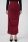 8035 Büzgülü Midi Etek - Bordo 8035 Büzgülü Midi Etek - Bordo