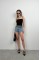 Askı Detay Parlak Triko Bluz Askı Detay Parlak Triko Bluz