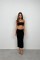 Askı Detay Straplez Dokulu Crop Askı Detay Straplez Dokulu Crop