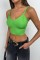 V Yaka Crop Bluz V Yaka Crop Bluz