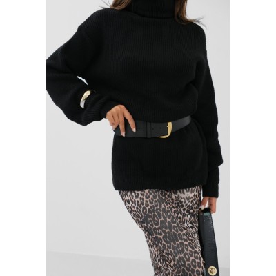 Oversize Balıkçı Yaka Triko Tunik Oversize Balıkçı Yaka Triko Tunik