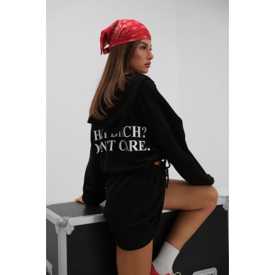 Beli Lastikli Fermuarlı Sweatshirt Beli Lastikli Fermuarlı Sweatshirt