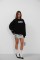 Baskılı Sıfır Yaka Oversize Sweatshirt Baskılı Sıfır Yaka Oversize Sweatshirt