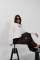 Baskılı Sıfır Yaka Oversize Sweatshirt Baskılı Sıfır Yaka Oversize Sweatshirt