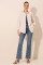 Krem Düz Oversize Uzun Basic Gömlek 3900 Krem Düz Oversize Uzun Basic Gömlek 3900