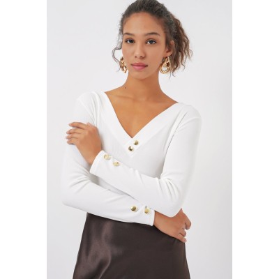 923 Uzun Kollu Body - Beyaz 923 Uzun Kollu Body - Beyaz