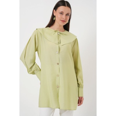 Bebe Yaka Uzun Tunik 5967 - E.Yeşil Bebe Yaka Uzun Tunik 5967 - E.Yeşil