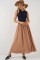 Uzun Ayrobin Etek 8050 - Camel Uzun Ayrobin Etek 8050 - Camel