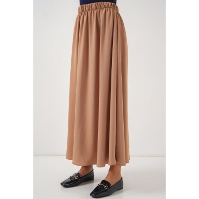 Uzun Ayrobin Etek 8050 - Camel Uzun Ayrobin Etek 8050 - Camel