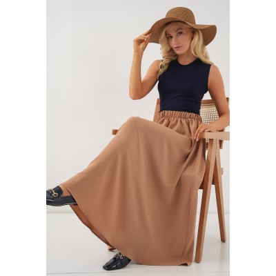 Uzun Ayrobin Etek 8050 - Camel Uzun Ayrobin Etek 8050 - Camel
