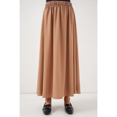 Uzun Ayrobin Etek 8050 - Camel Uzun Ayrobin Etek 8050 - Camel