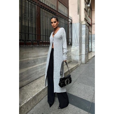 Sandy Düğmeli Uzun Hırka 5100-23 Sandy Düğmeli Uzun Hırka 5100-23
