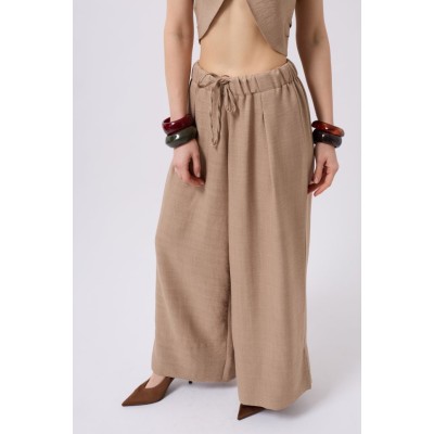 Düşük Bel Oversize Keten Pantolon Düşük Bel Oversize Keten Pantolon